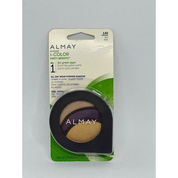 NEW Almay Intense I-Color Party Brights All Day Eyeshadow Green Eyes 140 Palette - Picture 2 of 3